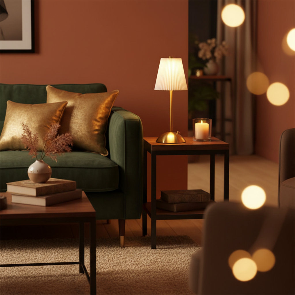 Liora | Portable Pleated Table Lamp