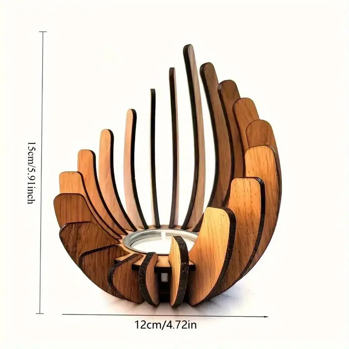 Lotus | Wooden Tea Light Holder