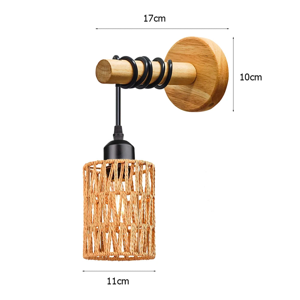 Rustin | Rustic Wooden Wall Light