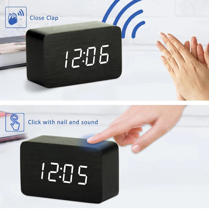 Mori | Wooden Digital Alarm Clock