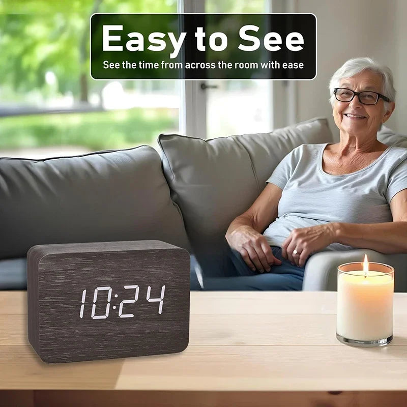 Mori | Wooden Digital Alarm Clock