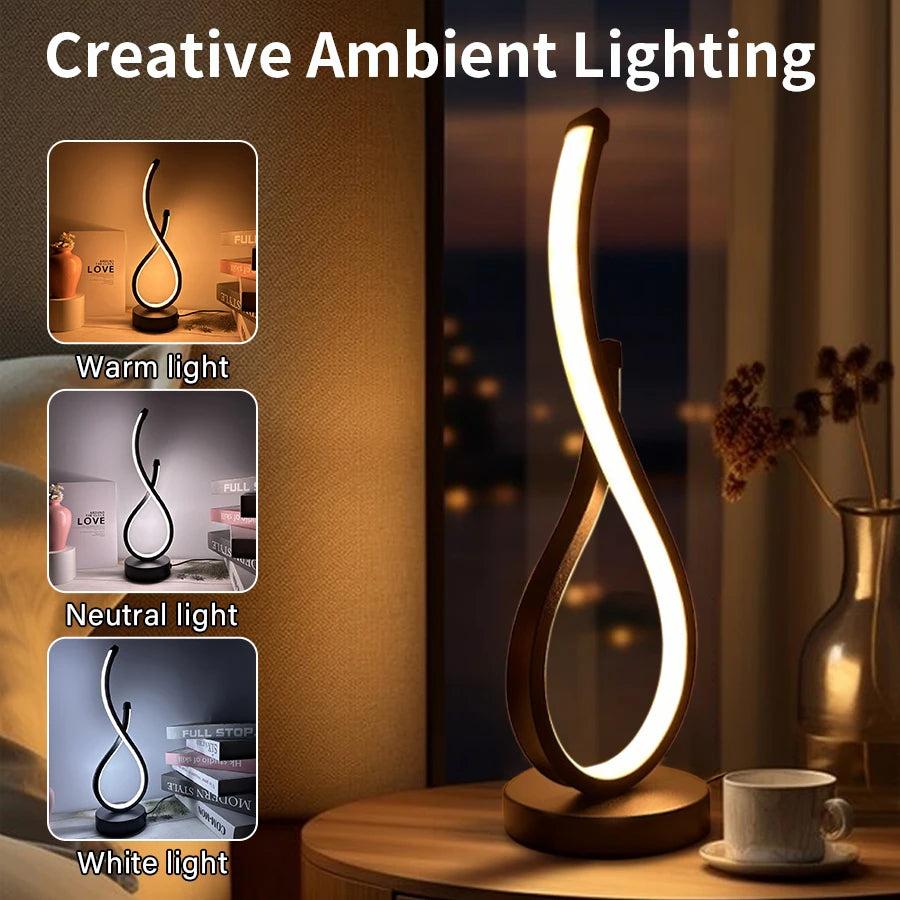 Vela | Sculptural Spiral LED Lamp