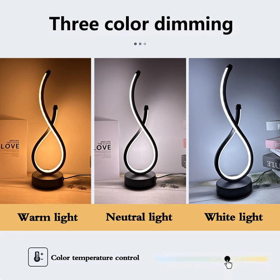 Vela | Sculptural Spiral LED Lamp