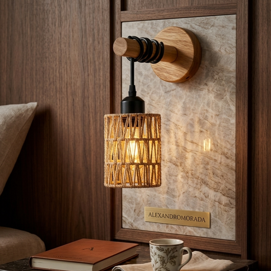 Rustin | Rustic Wooden Wall Light