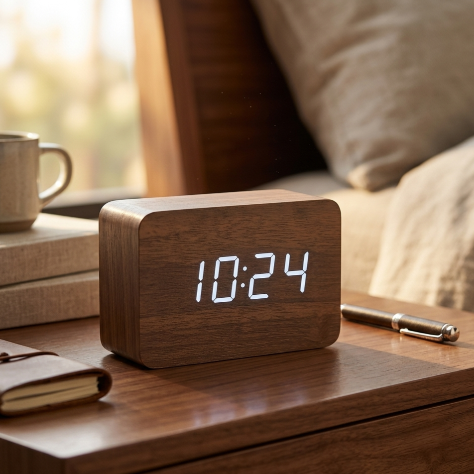 Mori | Wooden Digital Alarm Clock